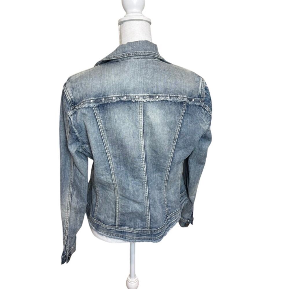 Ethyl Basic Jean Jacket Stretch Everyday Seasonal M Y2K - Picture 2 of 5